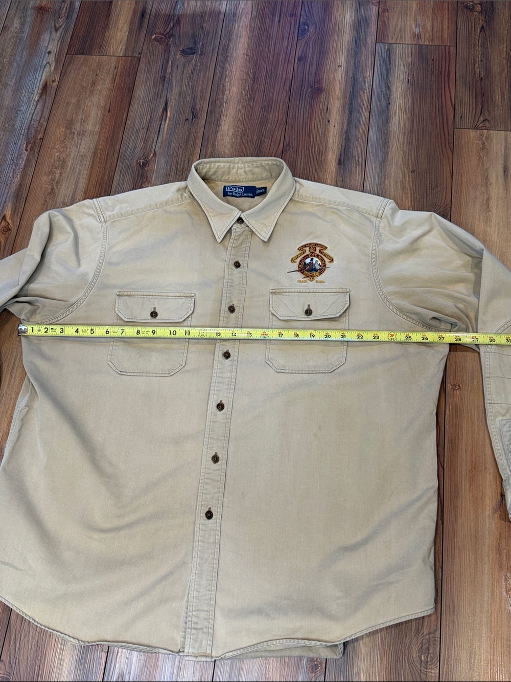 Polo Ralph Lauren PRLC Khaki Lightweight Shirt Jacket with Back Graphic Size XXL - Picture 5 of 13